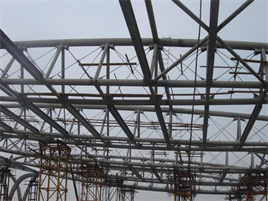 球形网架防雷措施—苏州钢结构管桁架网架